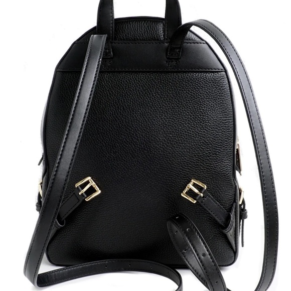 Michael Kors Backpack Bag Jaycee Md Pkt Backpack Leather Black NWT - Picture 7 of 14